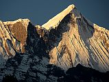 19 Sunrise On Larjung Himal Close Up From Koto On The Annapurna Circuit 